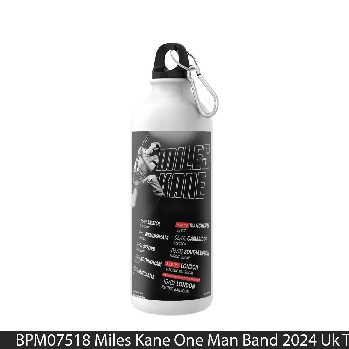 Botol Miles Kane One Man Band 2024 Uk Tour Variant 2 - Music Sport Bottle