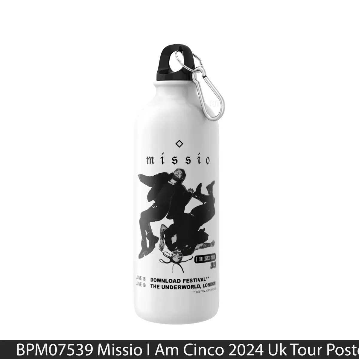 Botol Missio I Am Cinco 2024 Uk Tour - Music Sport Bottle