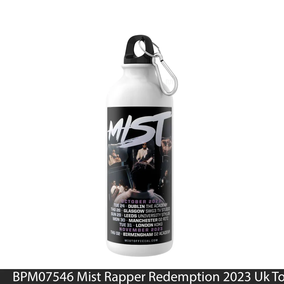 Botol Mist Rapper Redemption 2023 Uk Tour - Music Sport Bottle
