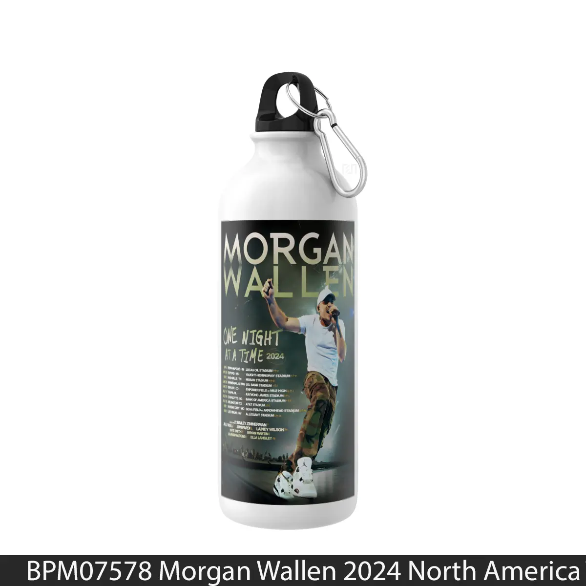 Botol Morgan Wallen 2024 North America Tour - Music Sport Bottle