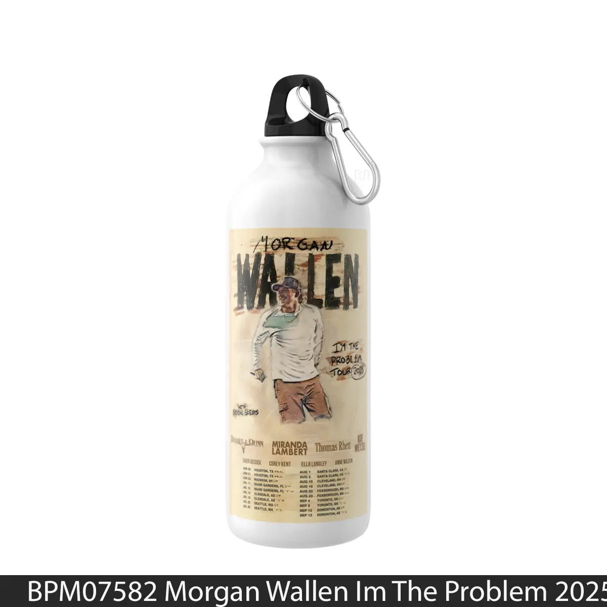 Botol Morgan Wallen Im The Problem 2025 North America S - Music Sport Bottle