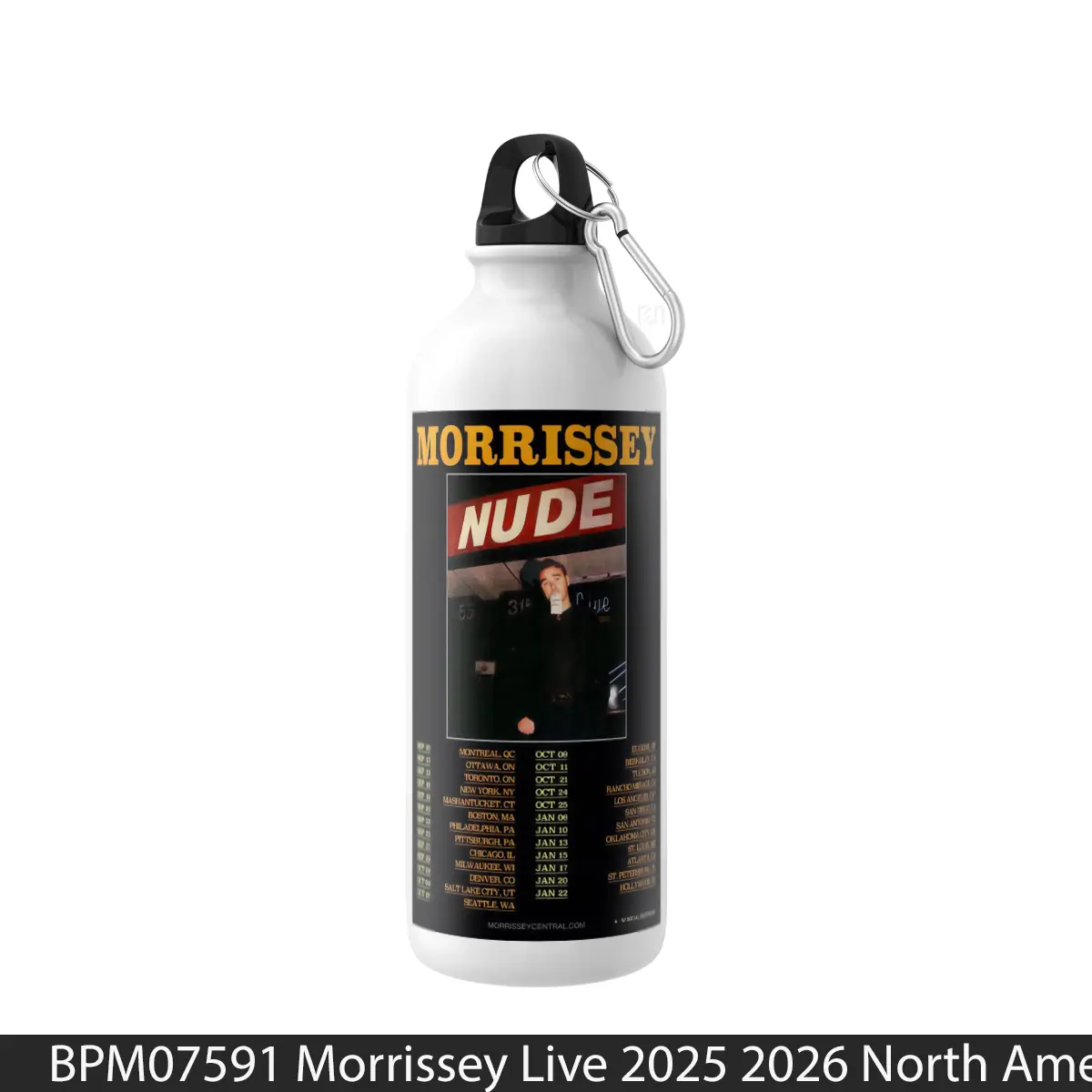 Botol Morrissey Live 2025 2026 North America Tour Post - Music Sport Bottle