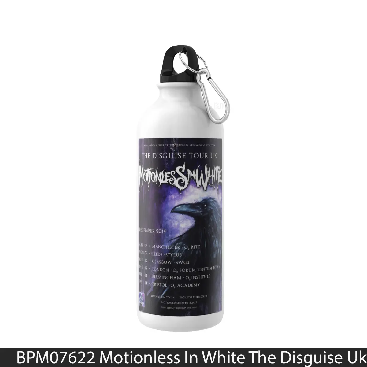 Botol Motionless In White The Disguise Uk Tour 2019 - Music Sport Bottle