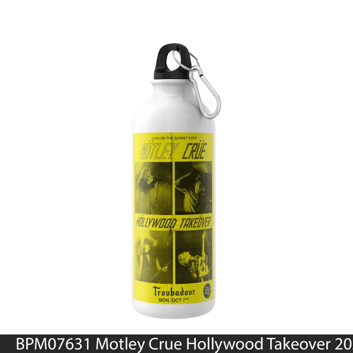 Botol Motley Crue Hollywood Takeover 2024 Tour Troubadour - Music Sport Bottle