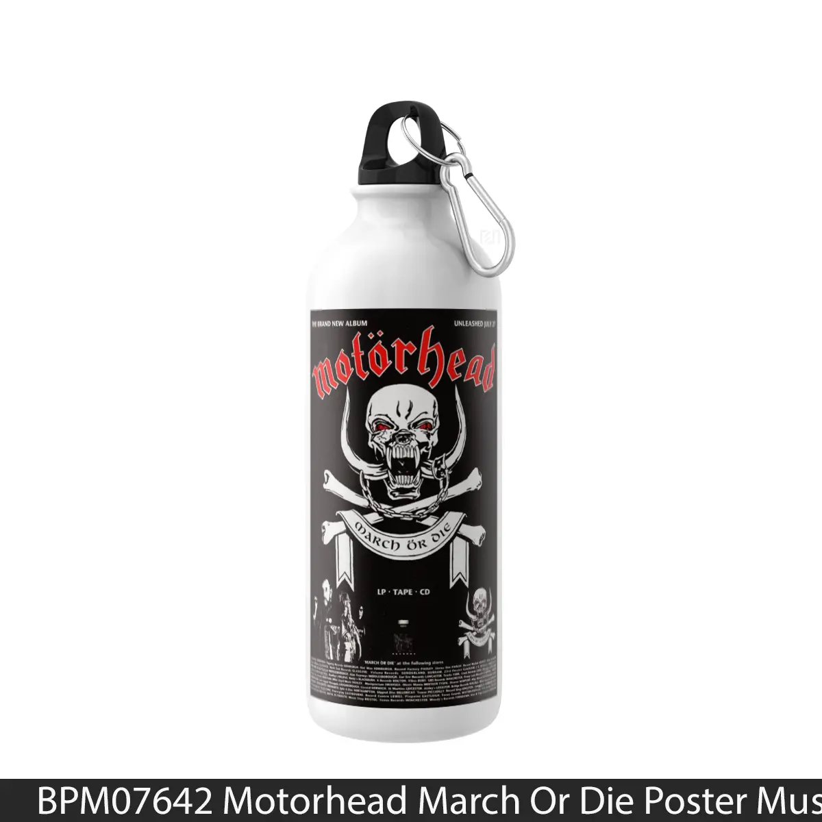 Botol Motorhead March Or Die - Music Sport Bottle