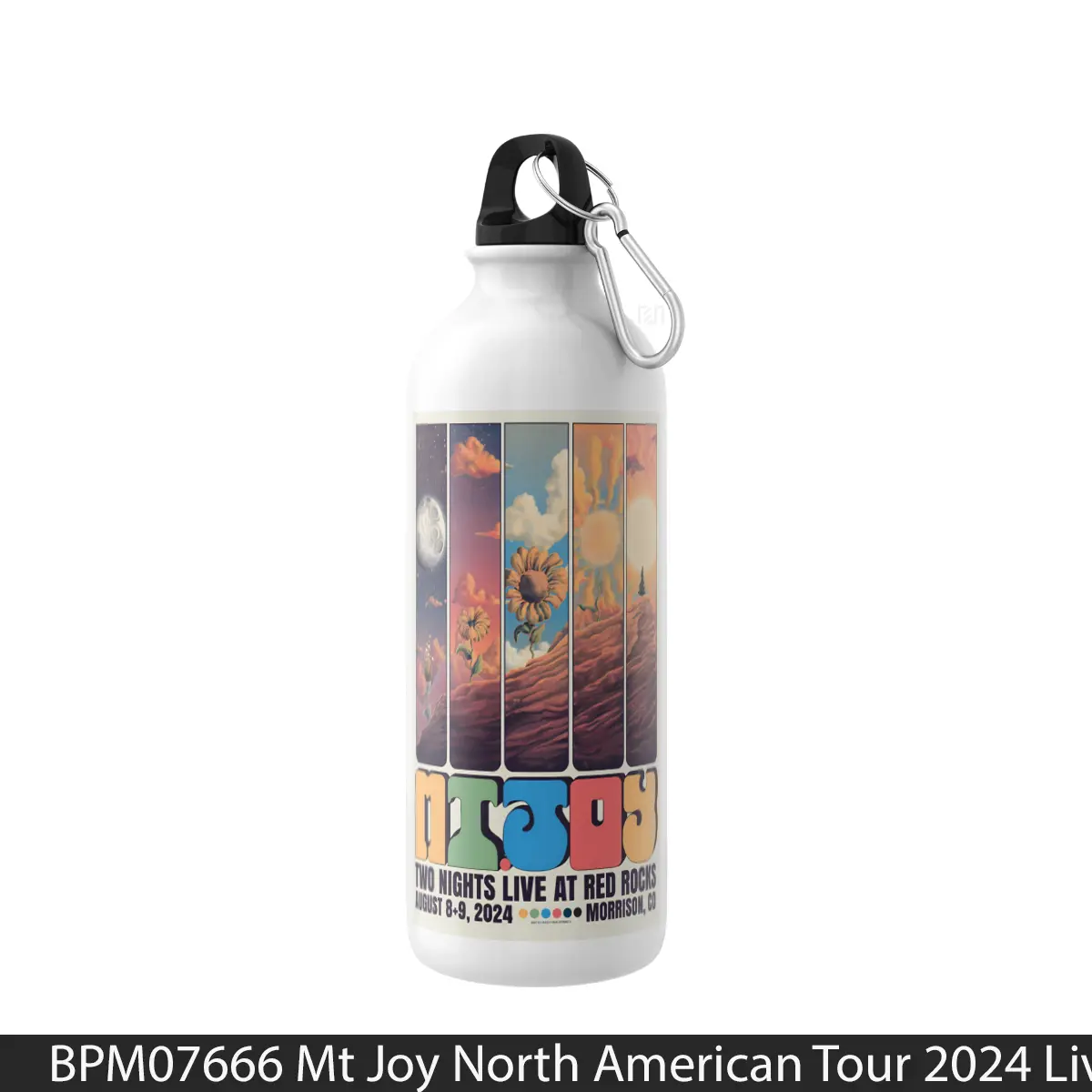 Botol Mt Joy North American Tour 2024 Live At Red Rocks - Music Sport Bottle