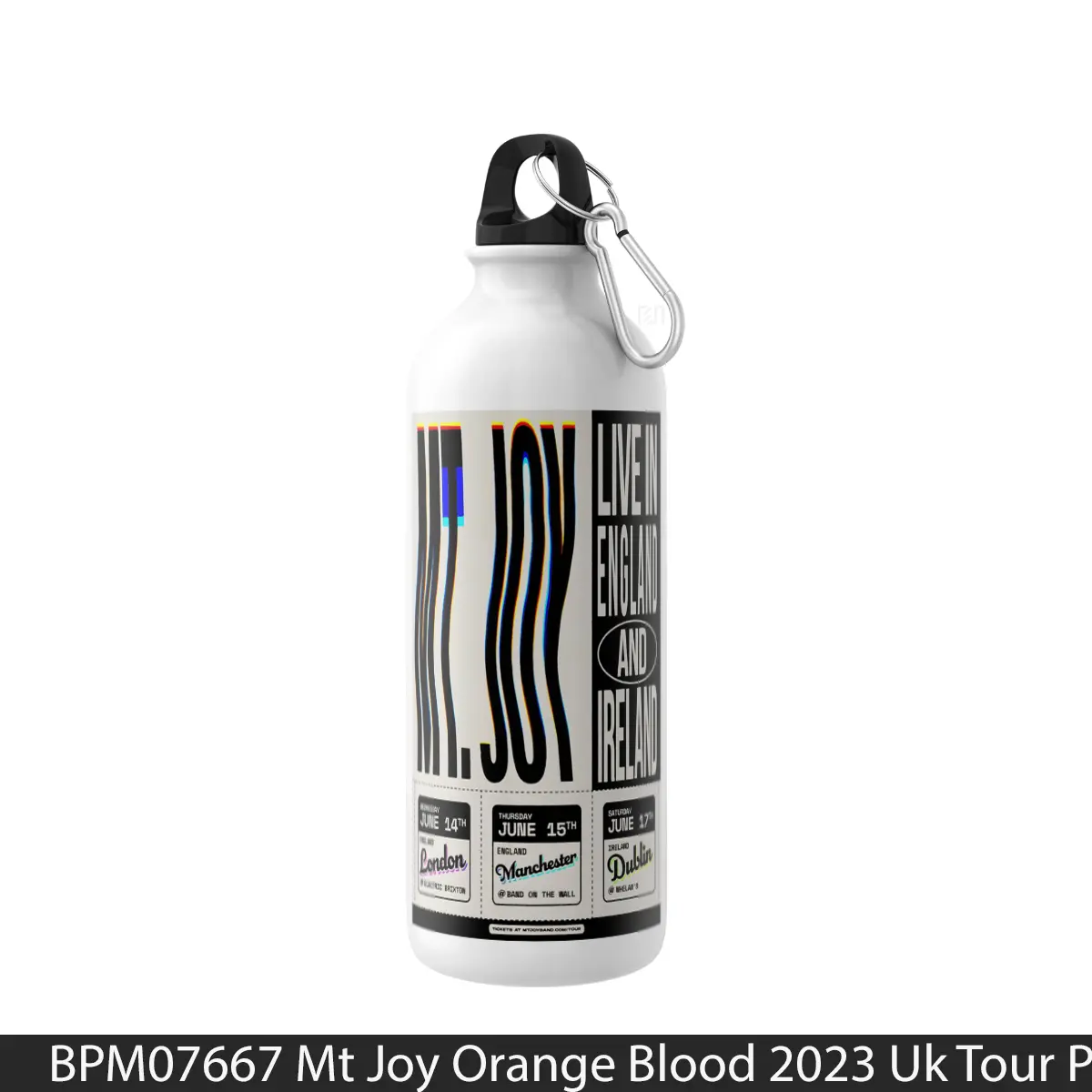 Botol Mt Joy Orange Blood 2023 Uk Tour - Music Sport Bottle