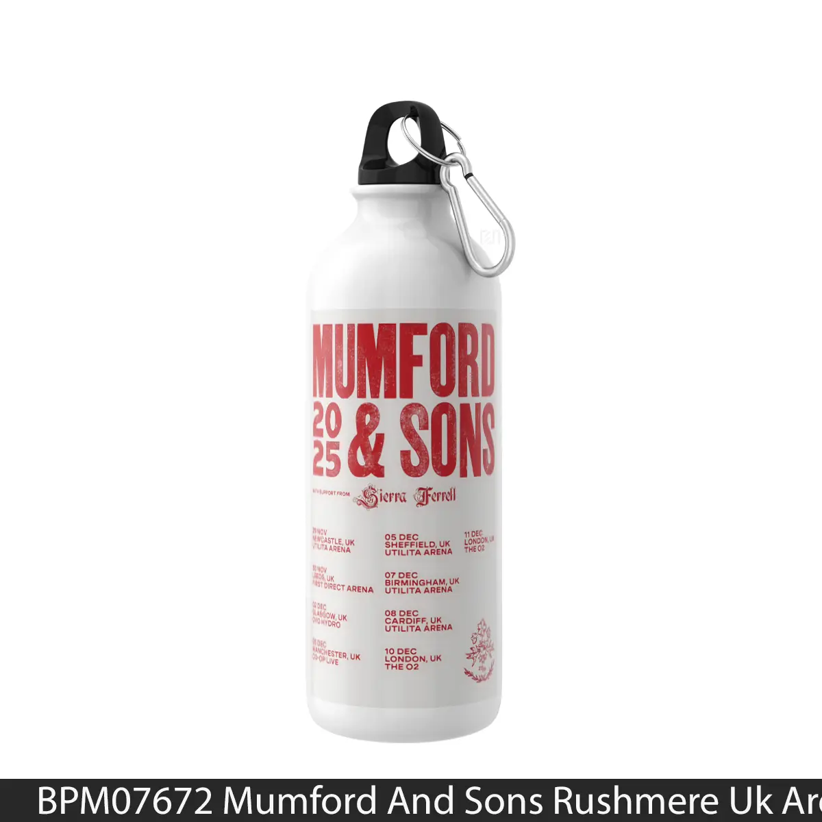 Botol Mumford And Sons Rushmere Uk Arena Tour 2025 - Music Sport Bottle