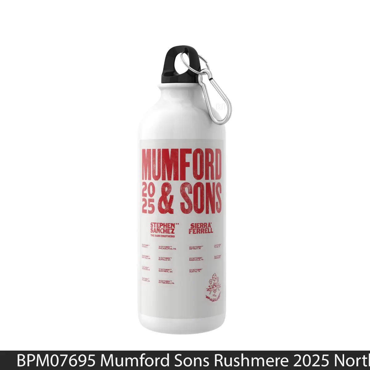 Botol Mumford Sons Rushmere 2025 North America Tour Po - Music Sport Bottle