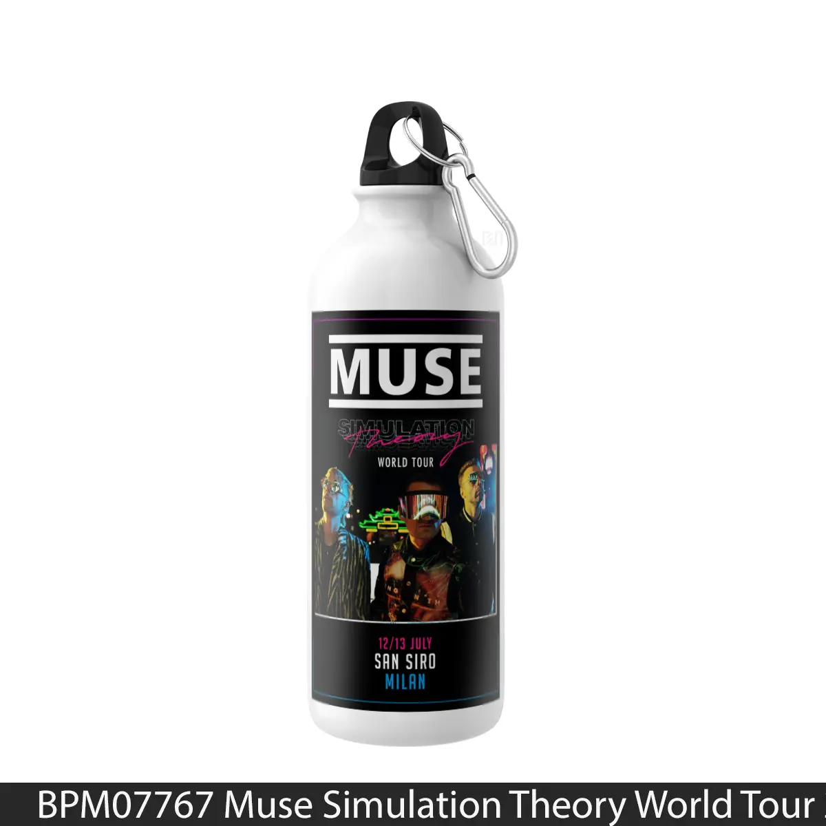 Botol Muse Simulation Theory World Tour 2019 Us Canada Uk Milan San Siro Stadium - Music Sport Bottle