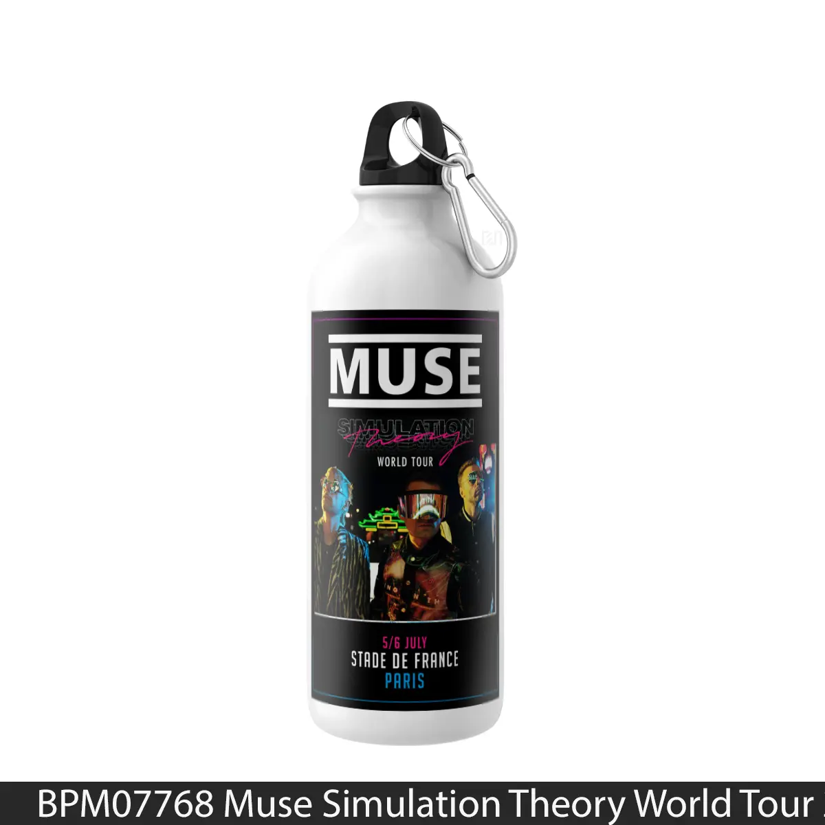 Botol Muse Simulation Theory World Tour 2019 Us Canada Uk Paris Stade De France - Music Sport Bottle