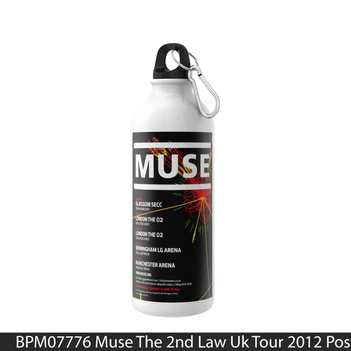 Botol Muse The 2Nd Law Uk Tour 2012 - Music Sport Bottle
