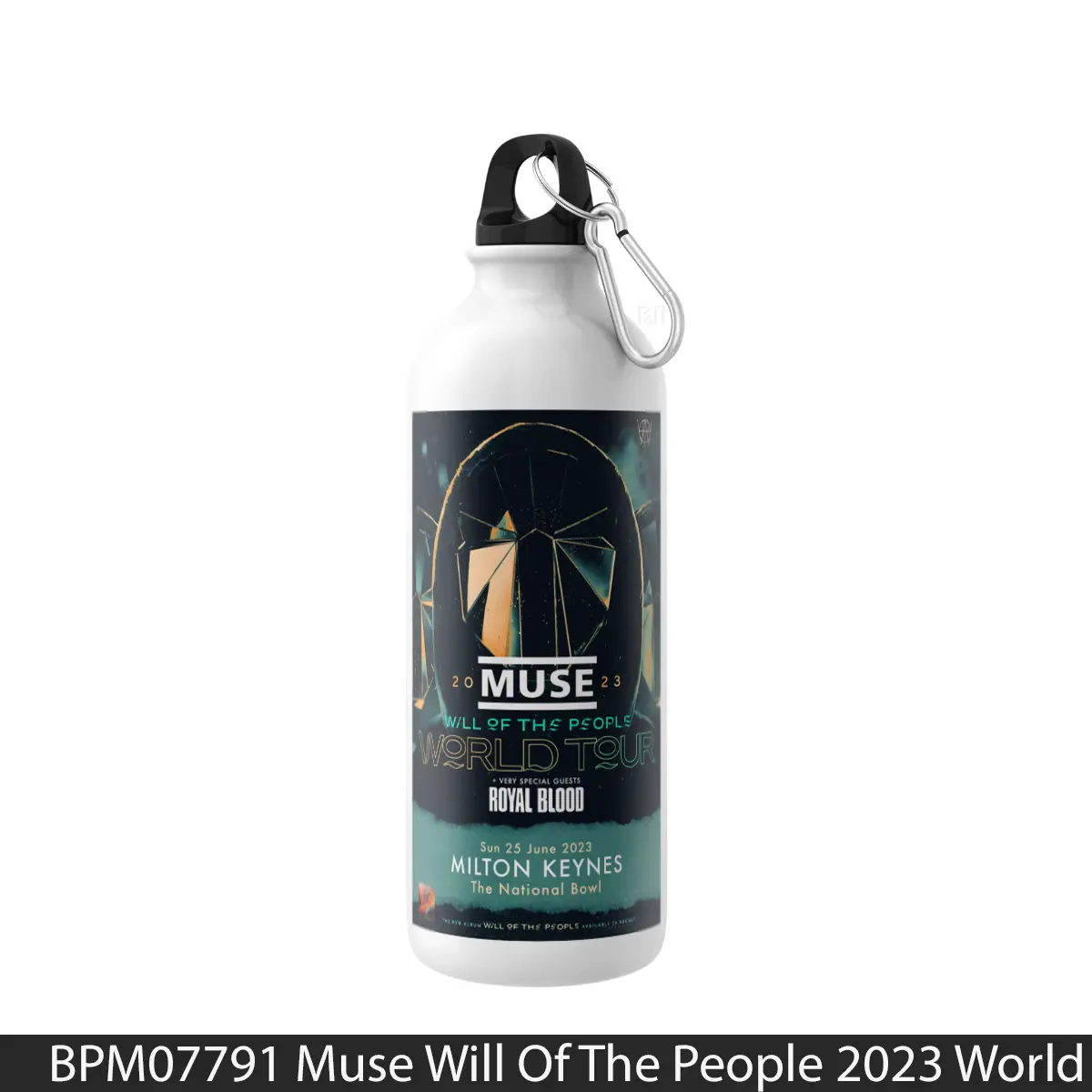 Botol Muse Will Of The People 2023 World Tour Milton Keynes - Music Sport Bottle