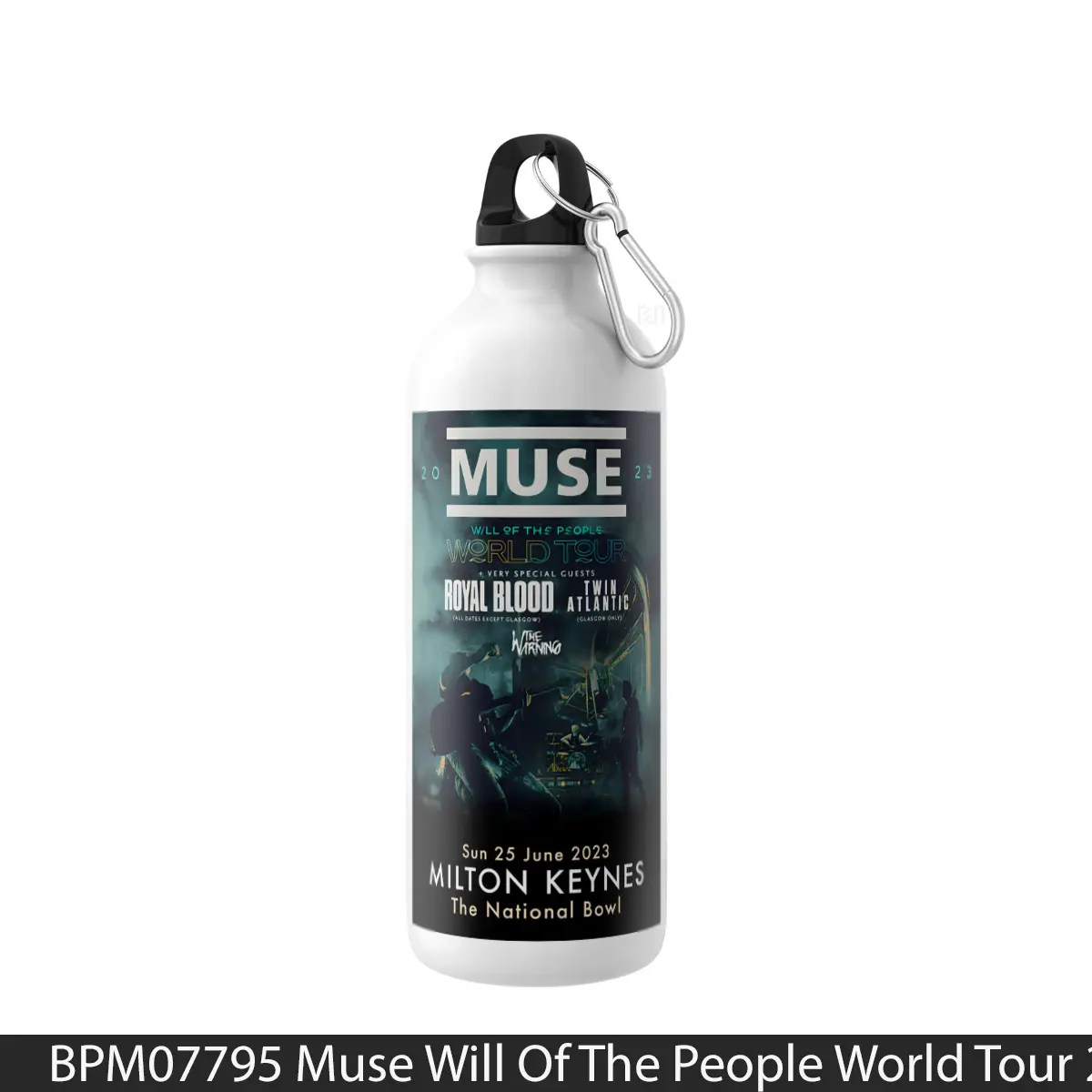 Botol Muse Will Of The People World Tour 2023 Milton Keynes - Music Sport Bottle