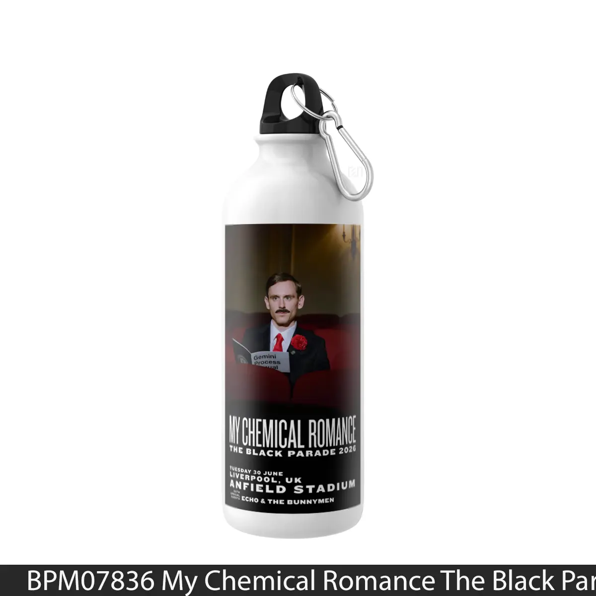 Botol My Chemical Romance The Black Parade 2026 Tour Glasgow - Music Sport Bottle