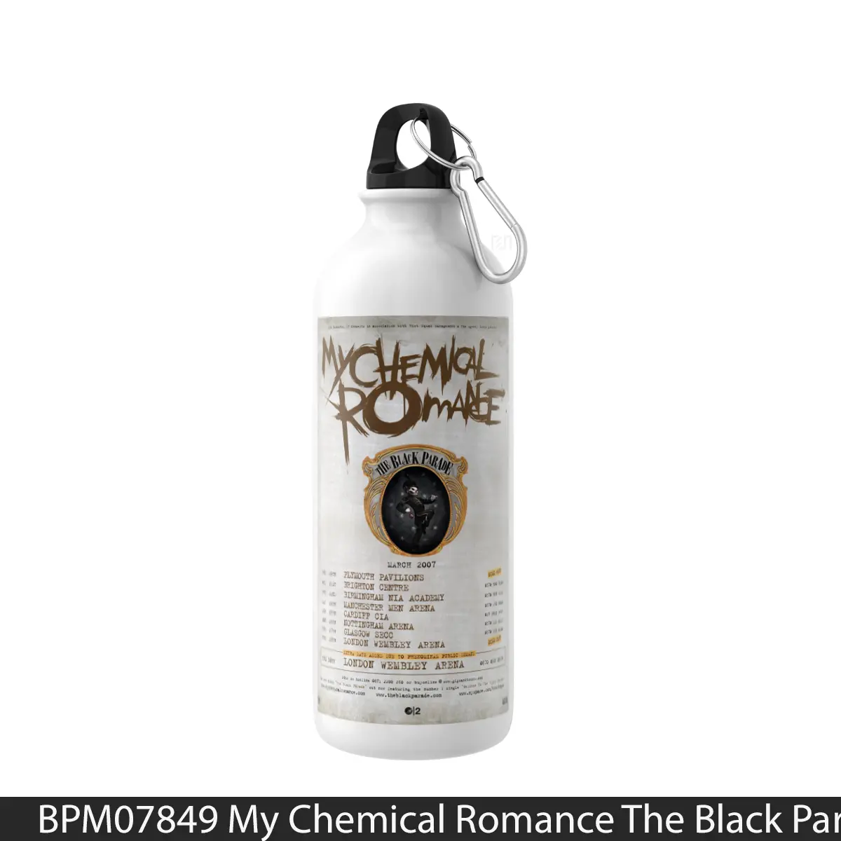 Botol My Chemical Romance The Black Parade Uk Tour 2007 - Music Sport Bottle