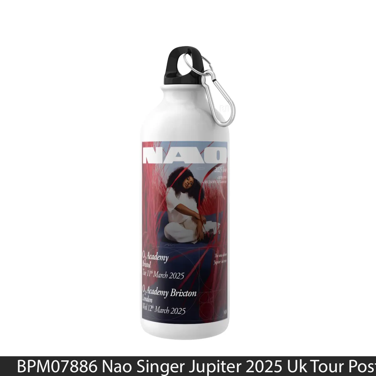Botol Nao Singer Jupiter 2025 Uk Tour - Music Sport Bottle