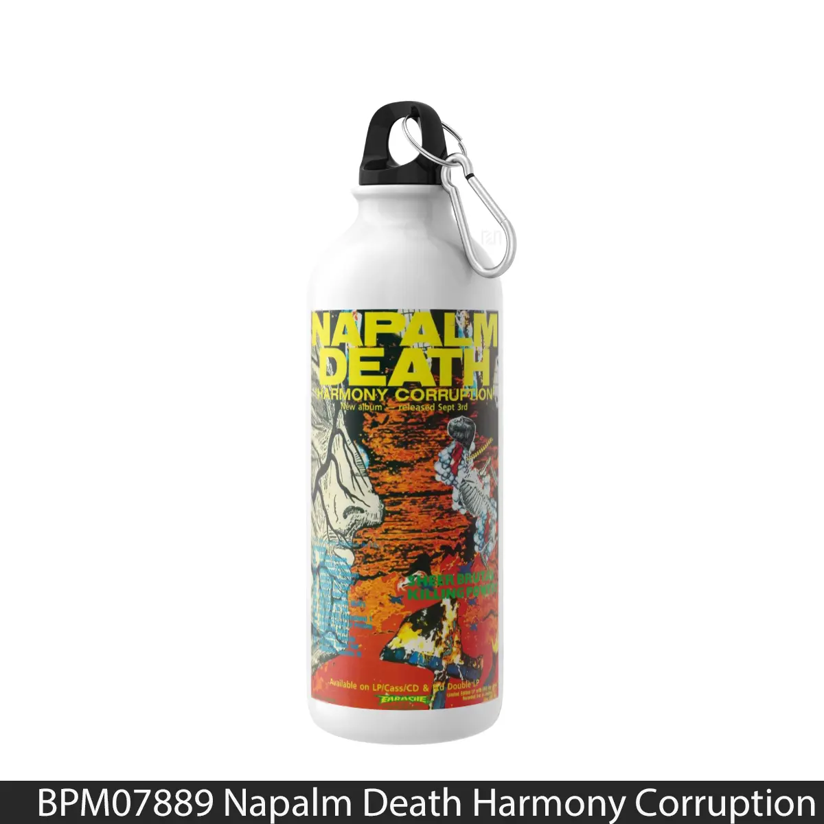 Botol Napalm Death Harmony Corruption Print - Music Sport Bottle