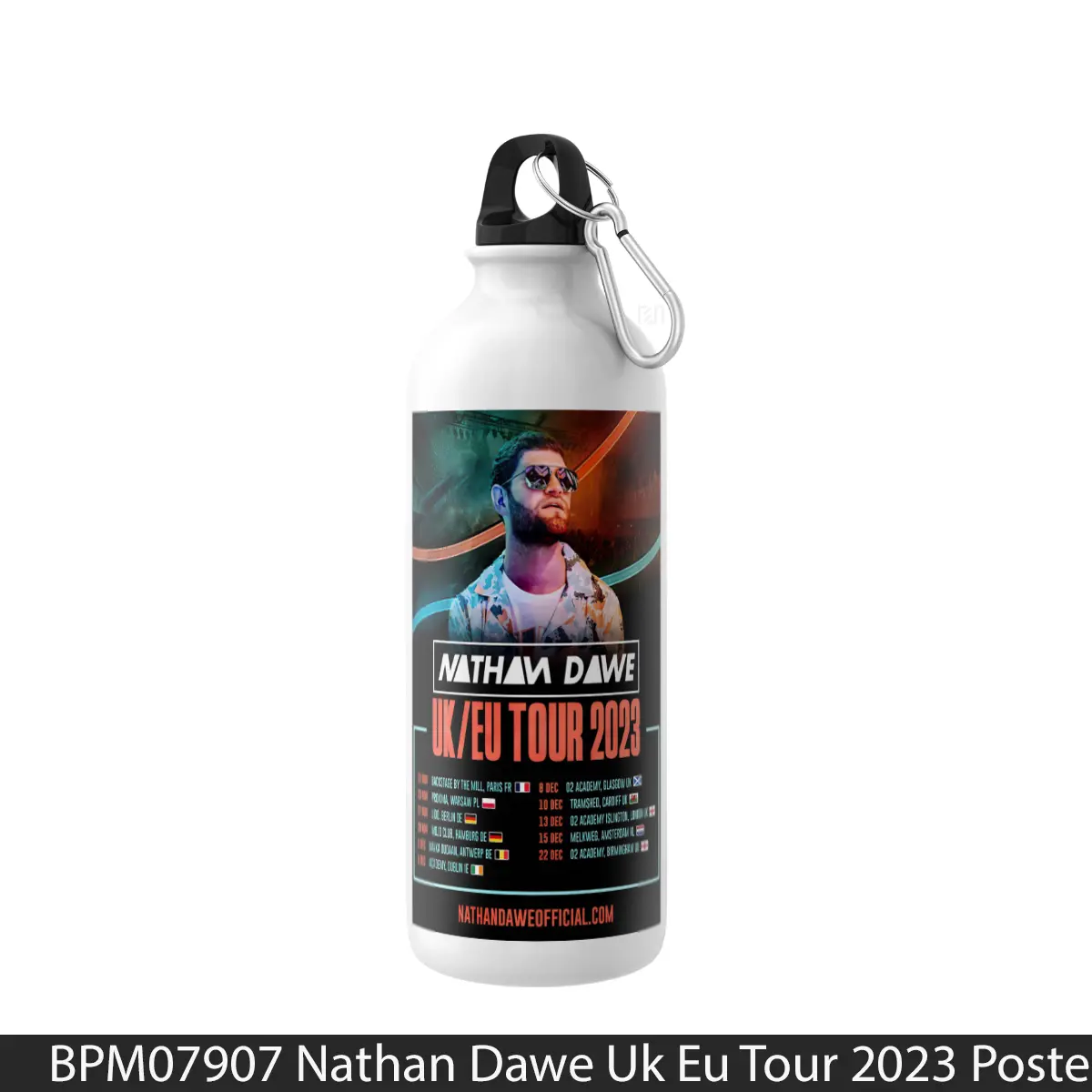 Botol Nathan Dawe Uk Eu Tour 2023 - Music Sport Bottle