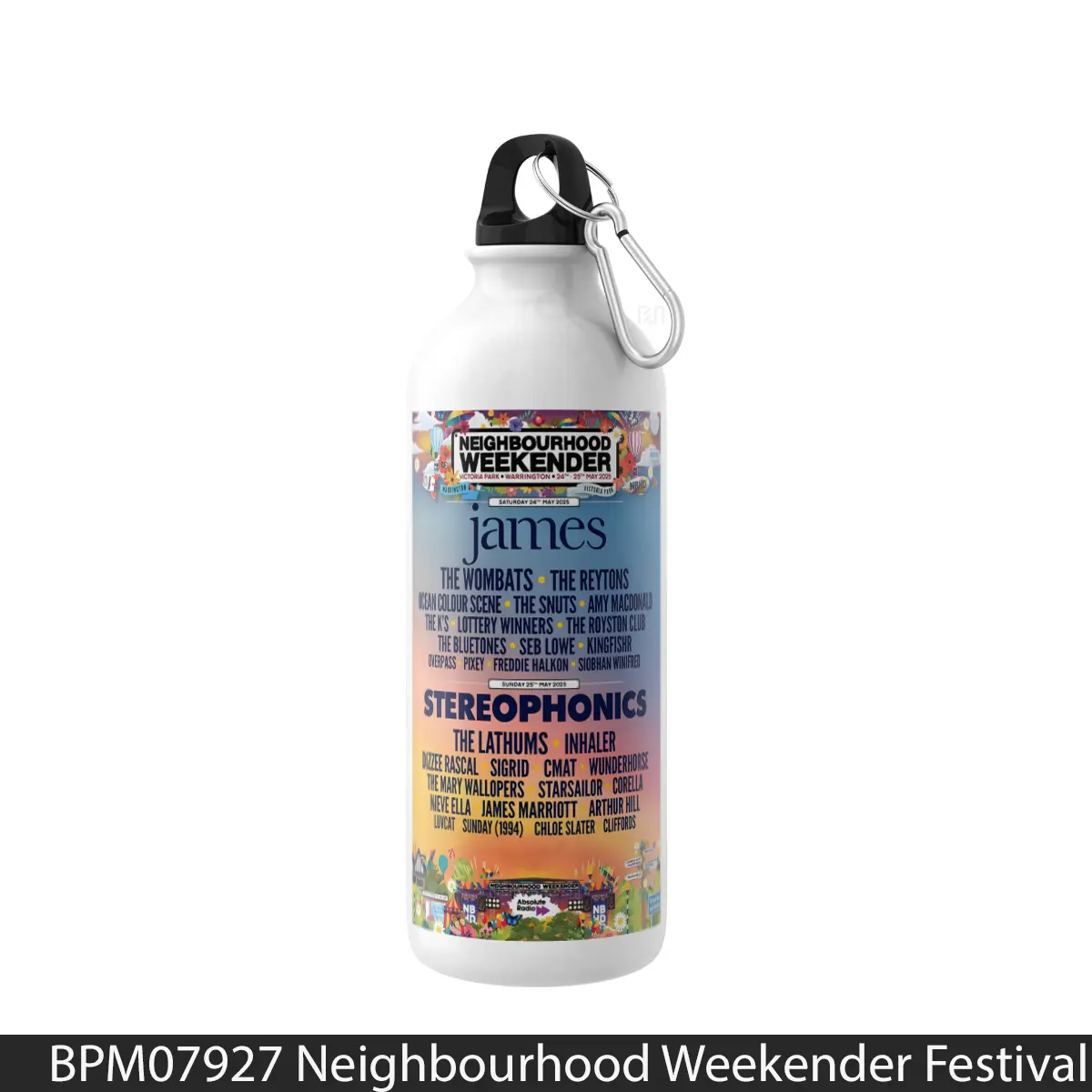Botol Neighbourhood Weekender Festival 2025 Line Up - Music Sport Bottle