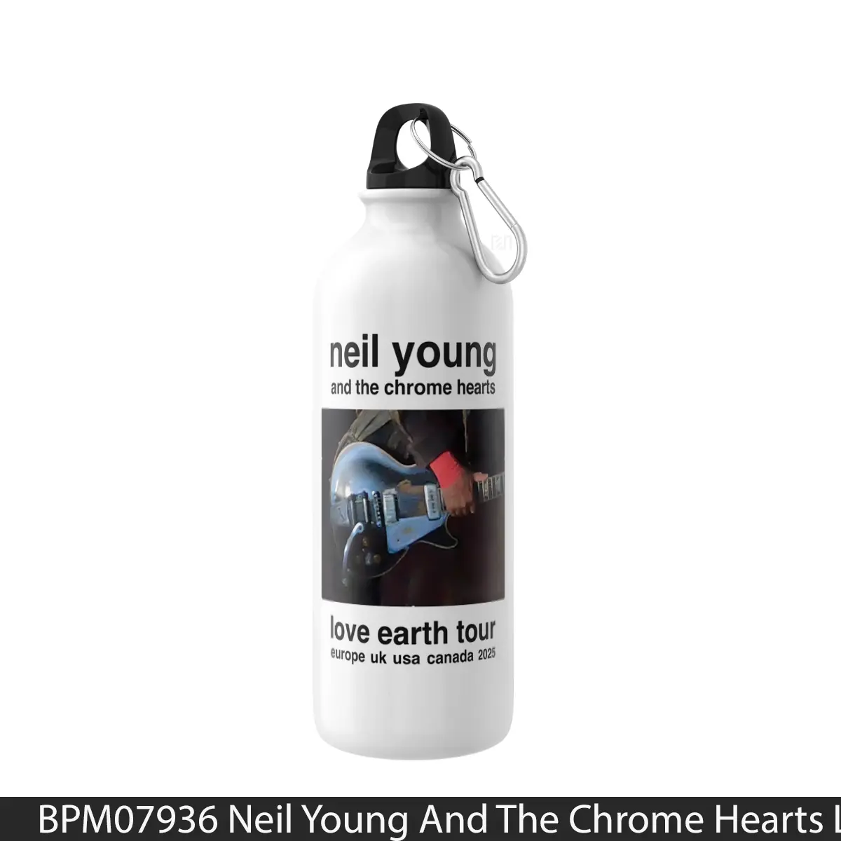 Botol Neil Young And The Chrome Hearts Love Earth World Tour 2025 - Music Sport Bottle