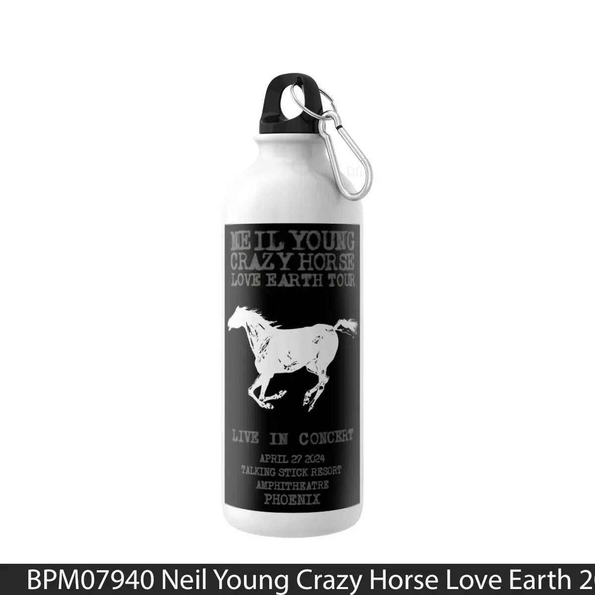 Botol Neil Young Crazy Horse Love Earth 2024 Tour Phoenix Talking Stick Amphitheatre - Music Sport Bottle