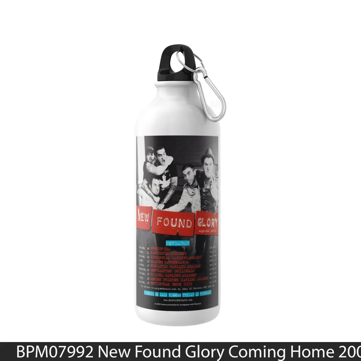 Botol New Found Glory Coming Home 2008 Uk Tour Print - Music Sport Bottle