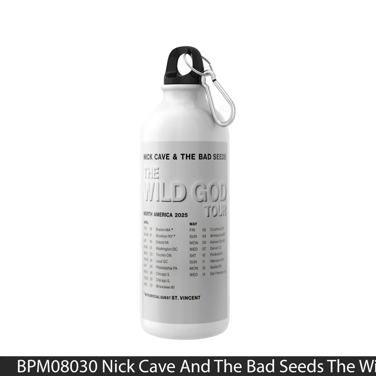 Botol Nick Cave And The Bad Seeds The Wild God North America Tour 2025 - Music Sport Bottle