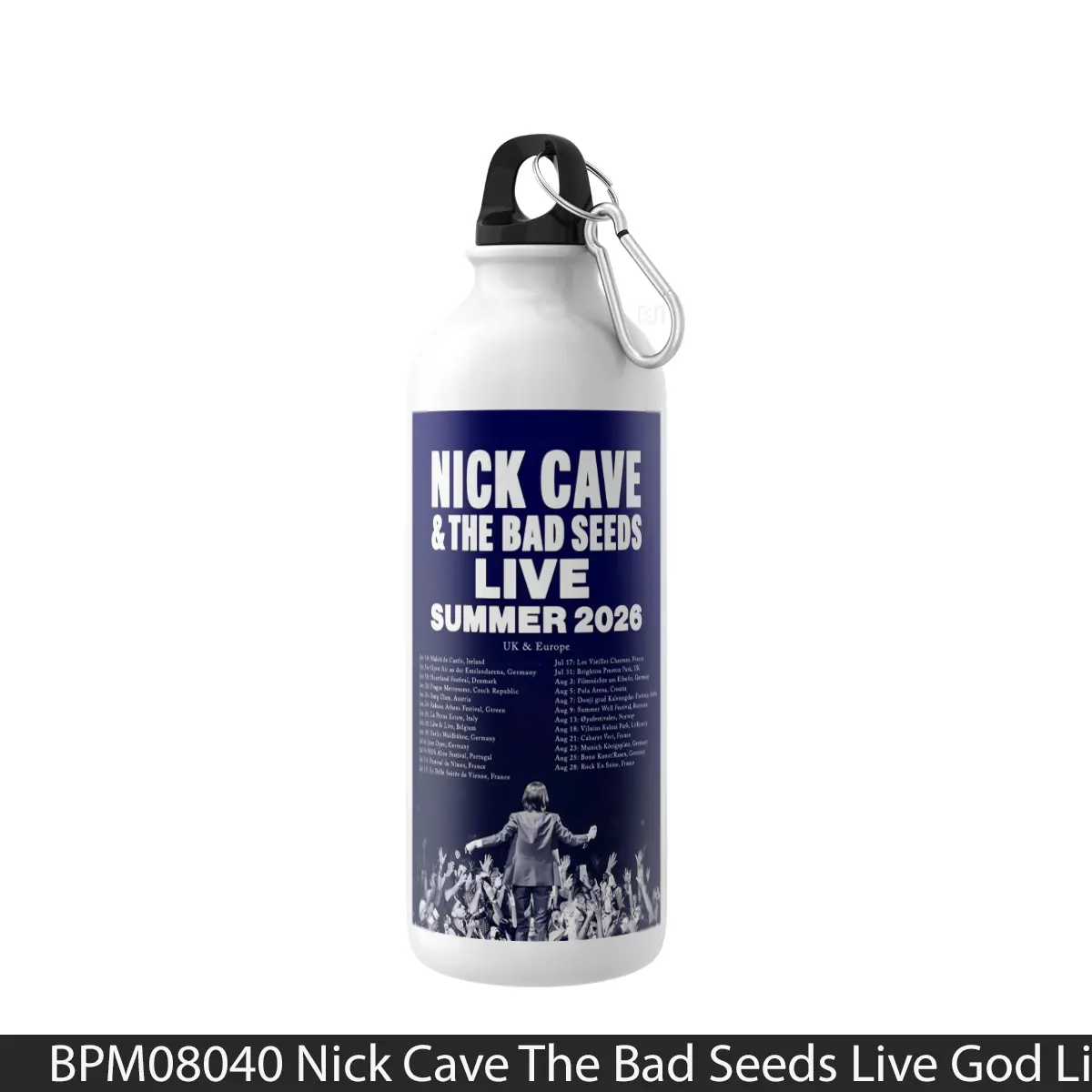 Botol Nick Cave The Bad Seeds Live God Live Summer 2026 - Music Sport Bottle