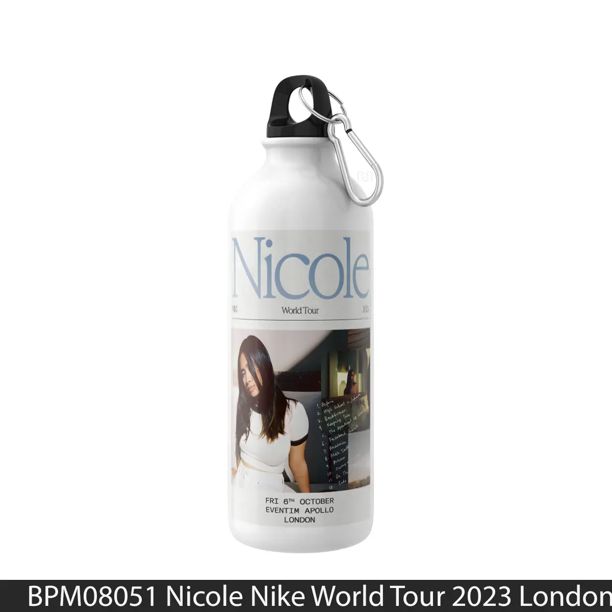 Botol Nicole Nike World Tour 2023 London Eventim Apollo 6Th October 2023 - Music Sport Bottle