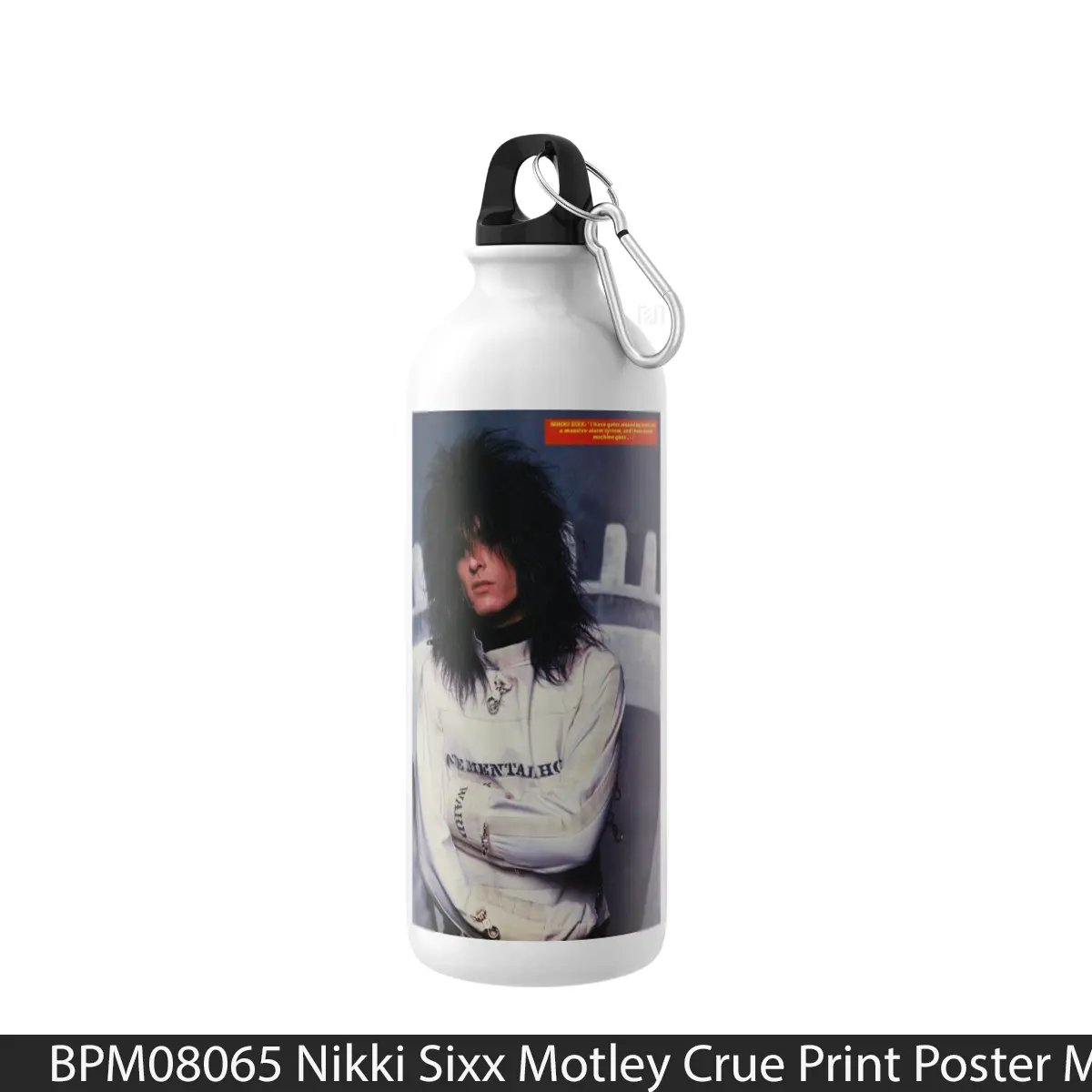 Botol Nikki Sixx Motley Crue Print - Music Sport Bottle