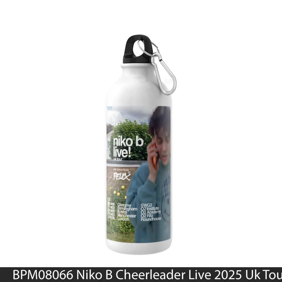 Botol Niko B Cheerleader Live 2025 Uk Tour - Music Sport Bottle