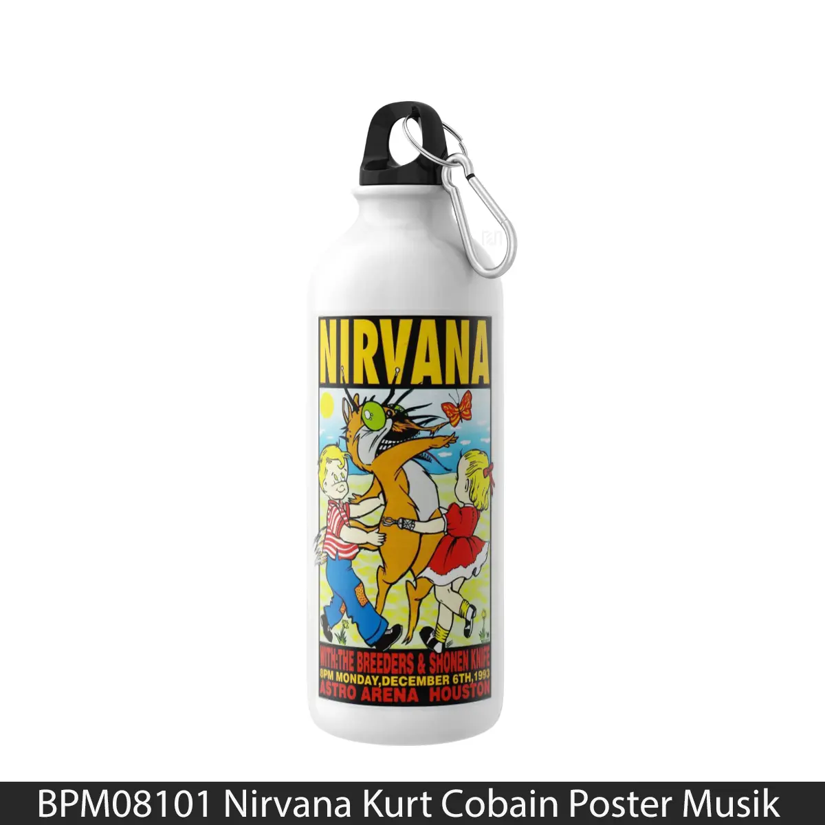 Botol Nirvana Kurt Cobain - Music Sport Bottle