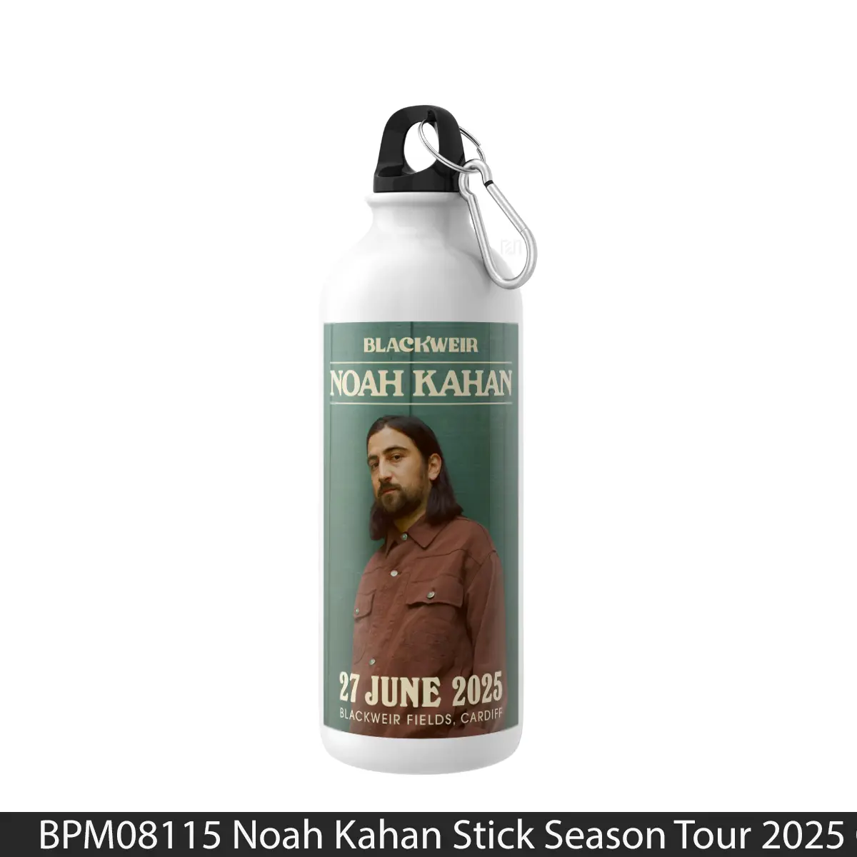 Botol Noah Kahan Stick Season Tour 2025 Cardiff Blackweir Fields - Music Sport Bottle