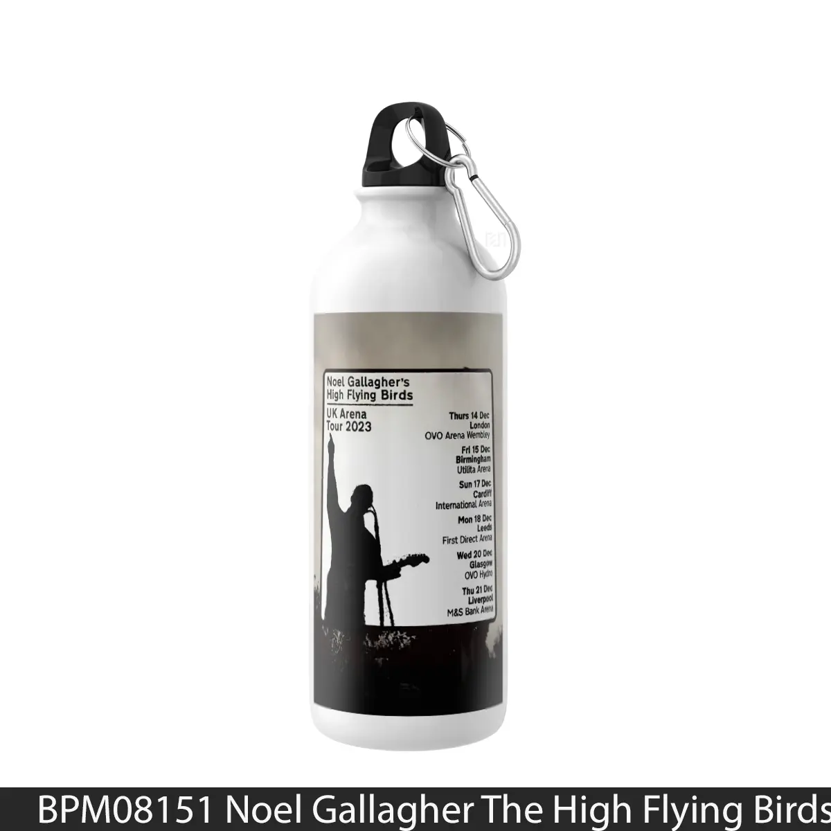 Botol Noel Gallagher The High Flying Birds Council Skies Tour - Music Sport Bottle