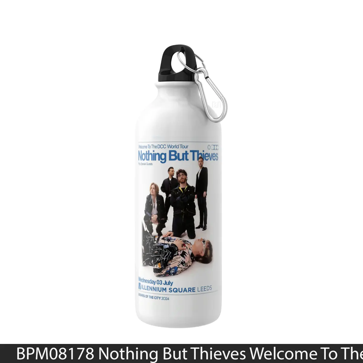 Botol Nothing But Thieves Welcome To The Dcc Uk Tour Leeds Millennium Square - Music Sport Bottle
