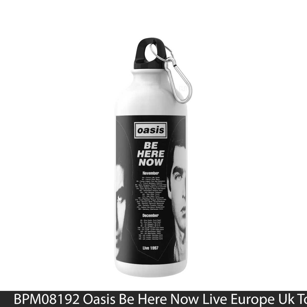Botol Oasis Be Here Now Live Europe Uk Tour 1997 - Music Sport Bottle