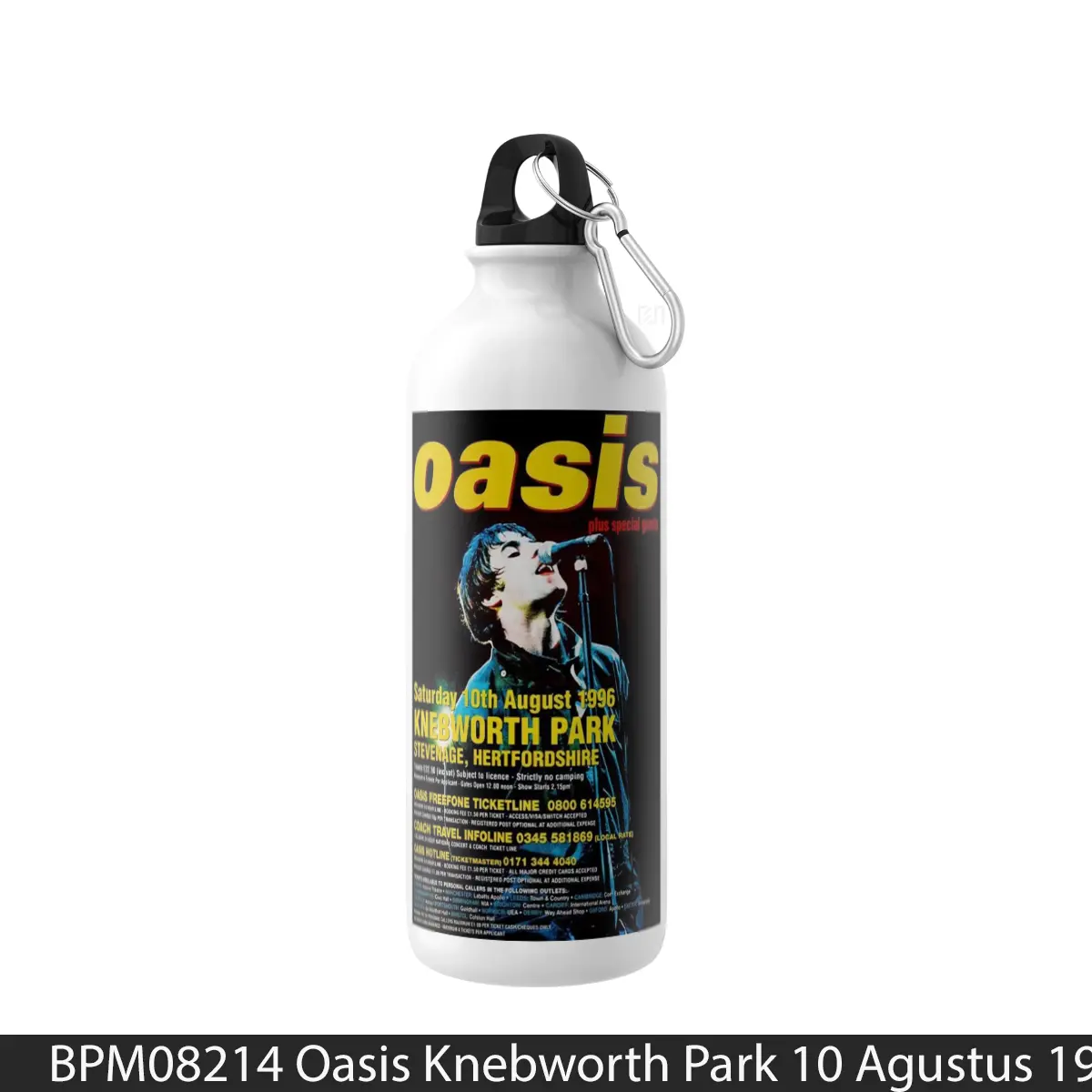 Botol Oasis Knebworth Park 10 Agustus 1996 - Music Sport Bottle