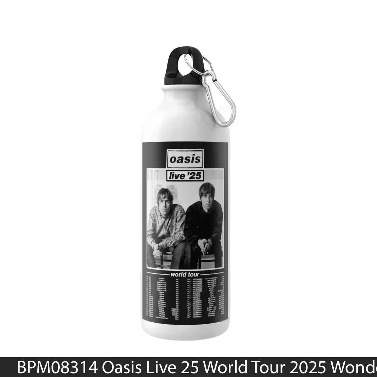 Botol Oasis Live 25 World Tour 2025 Wonderwall - Music Sport Bottle