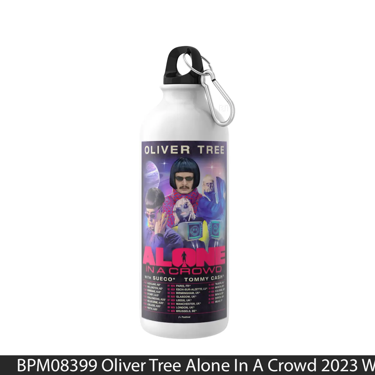 Botol Oliver Tree Alone In A Crowd 2023 World Tour - Music Sport Bottle