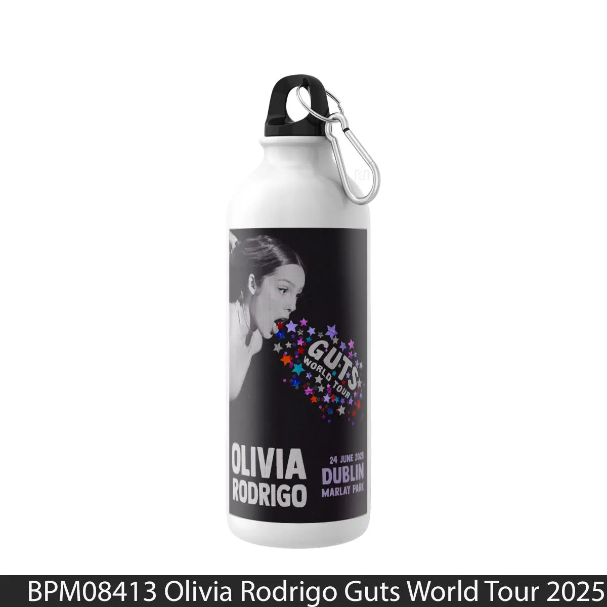 Botol Olivia Rodrigo Guts World Tour 2025 Dublin Marlay Park 1 - Music Sport Bottle