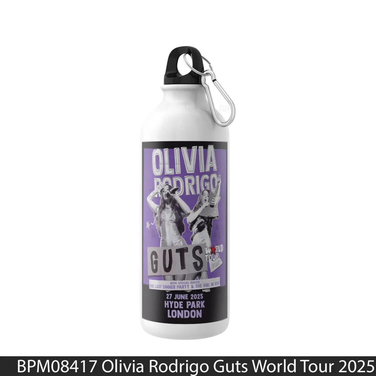 Botol Olivia Rodrigo Guts World Tour 2025 London Bst - Music Sport Bottle