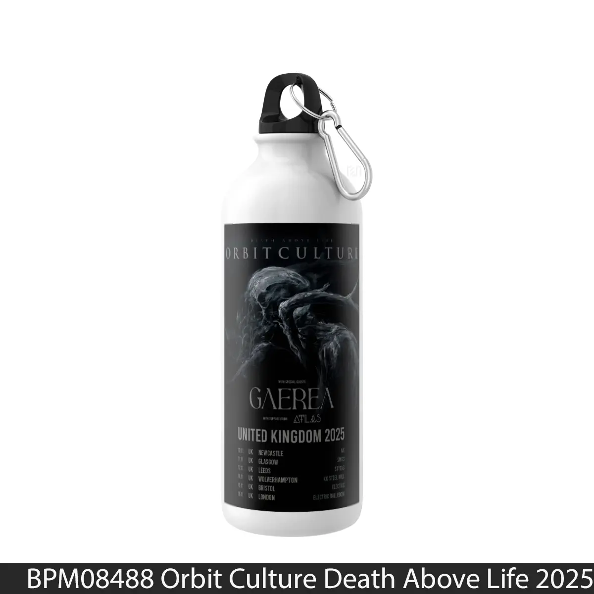 Botol Orbit Culture Death Above Life 2025 Uk Tour - Music Sport Bottle