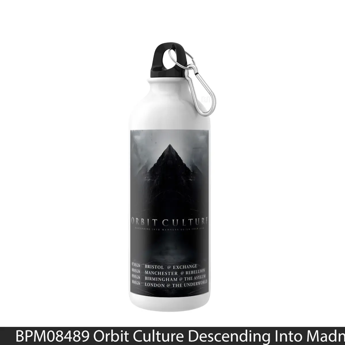 Botol Orbit Culture Descending Into Madness Uk Tour 2024 - Music Sport Bottle
