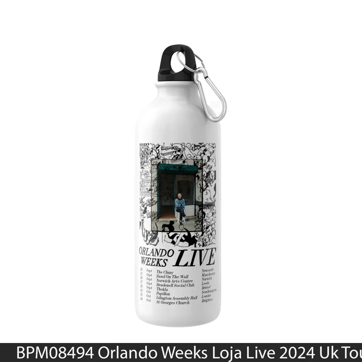 Botol Orlando Weeks Loja Live 2024 Uk Tour - Music Sport Bottle