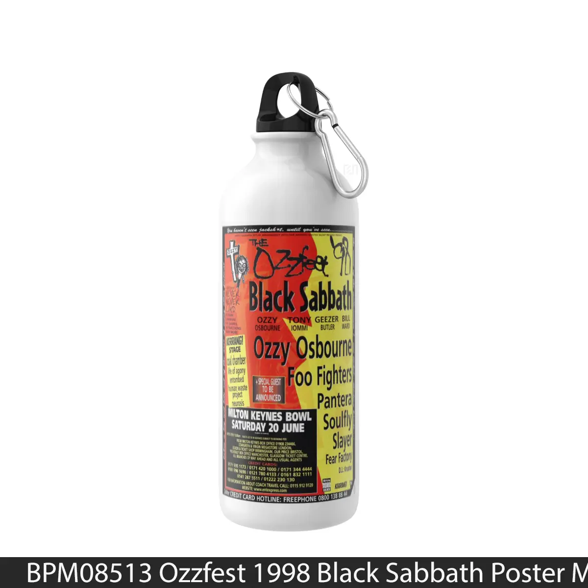 Botol Ozzfest 1998 Black Sabbath - Music Sport Bottle
