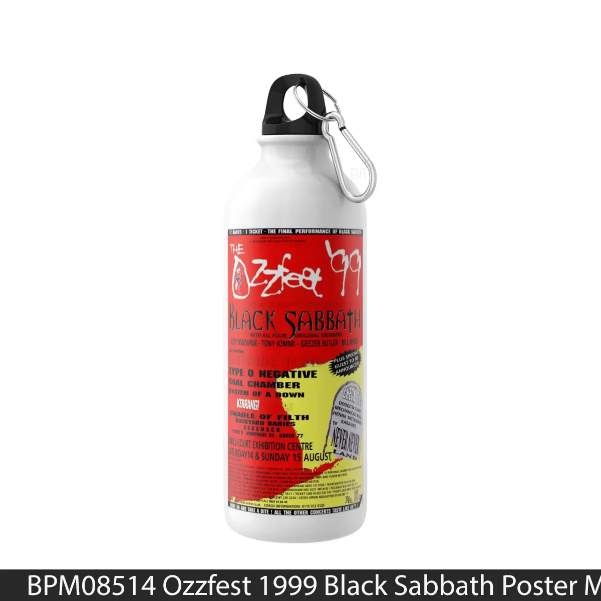 Botol Ozzfest 1999 Black Sabbath - Music Sport Bottle