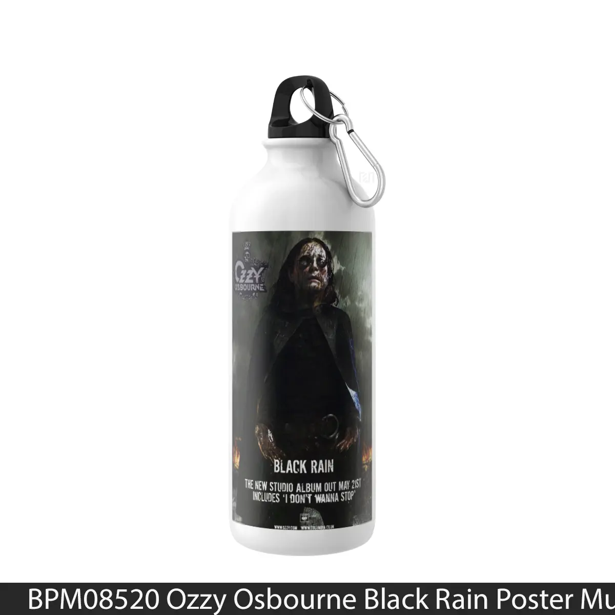 Botol Ozzy Osbourne Black Rain - Music Sport Bottle
