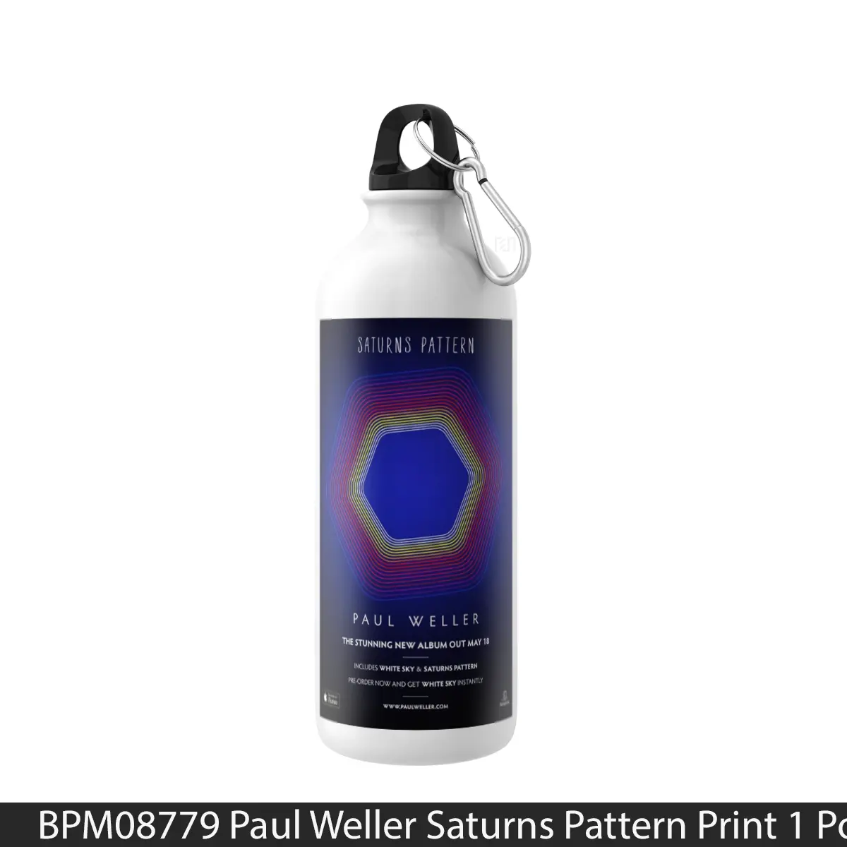 Botol Paul Weller Saturns Pattern Print 1 - Music Sport Bottle