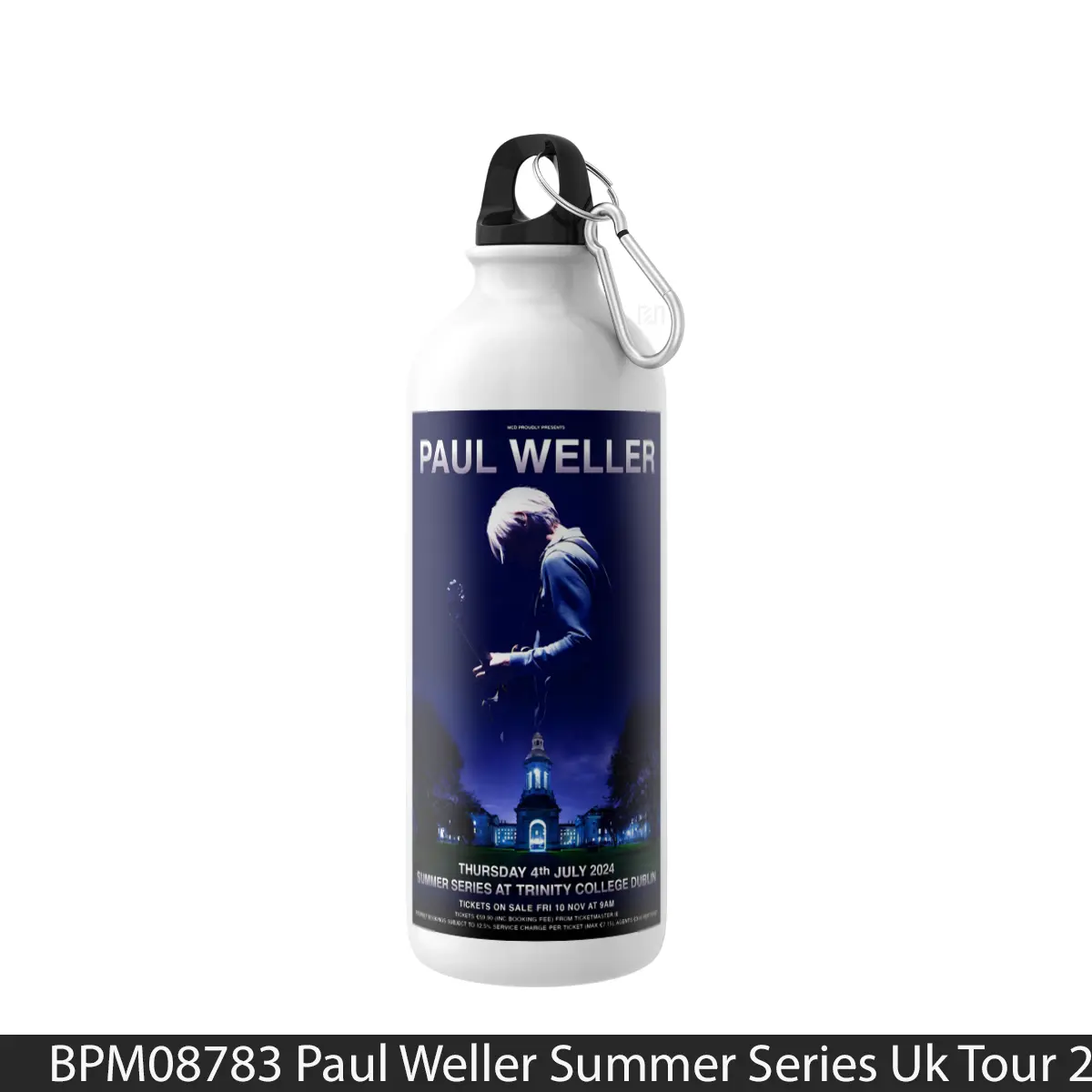 Botol Paul Weller Summer Series Uk Tour 2024 Dublin Trinity College - Music Sport Bottle